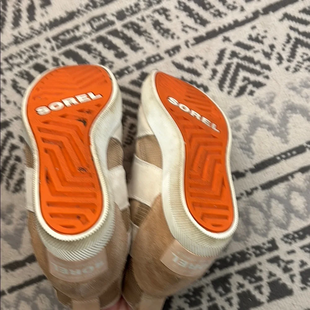 Sorel Women's Tan and Cream High-Top Sneakers - Picture 7 of 7